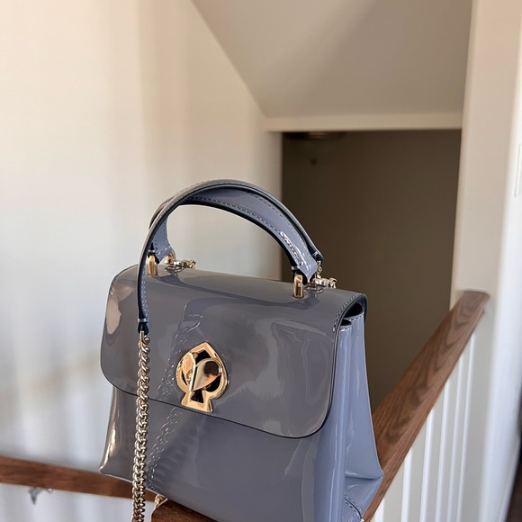 kate spade Handbags - Kate Spade Romy Patent Mini Top Handle Satchel in Bass Blue